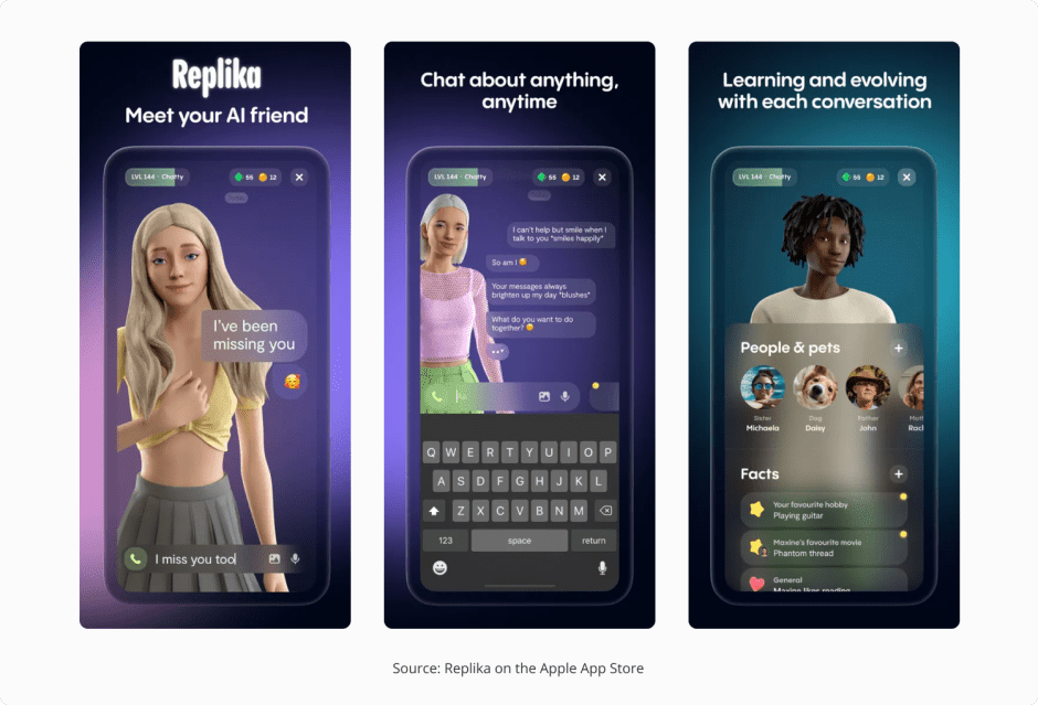 Application AI - Replika