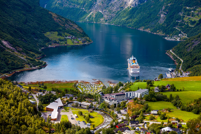 Geirangerfjorden, Norsko.